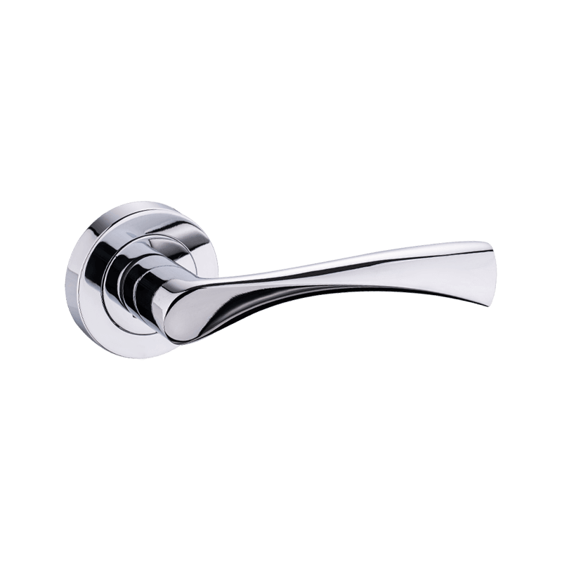 Đòn bẩy nhôm trên cửa hoa hồng tay cầm đánh bóng chrome